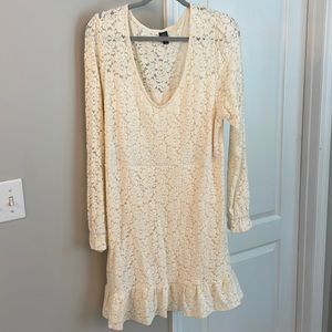 Cream lace dress